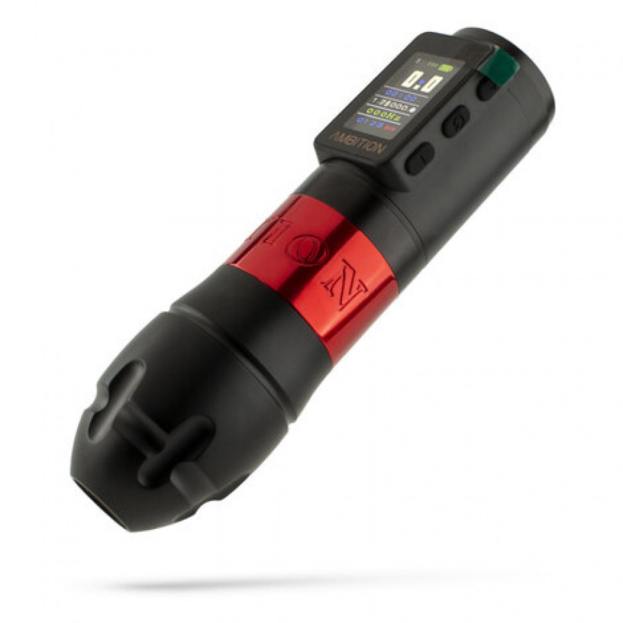 Беспроводная тату машинка Ambition Vibe Max Red (2.5 - 4.5 мм)
