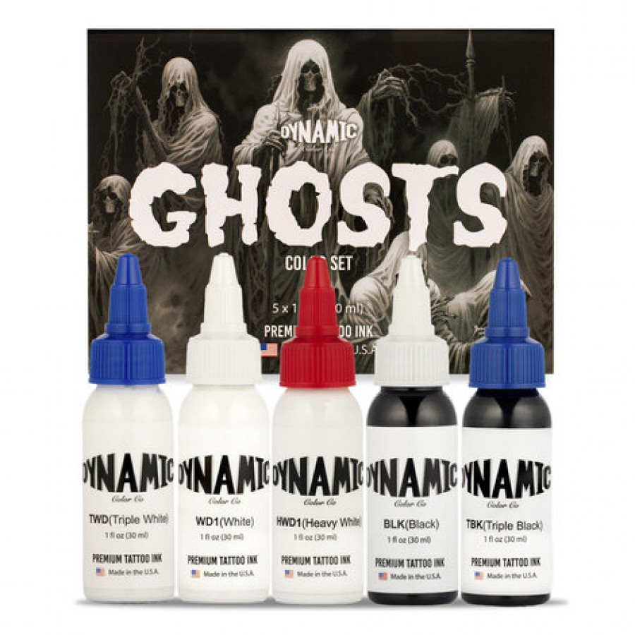 Тату краска Dynamic Colors Ghosts Color Set (5 пигментов) 30 мл